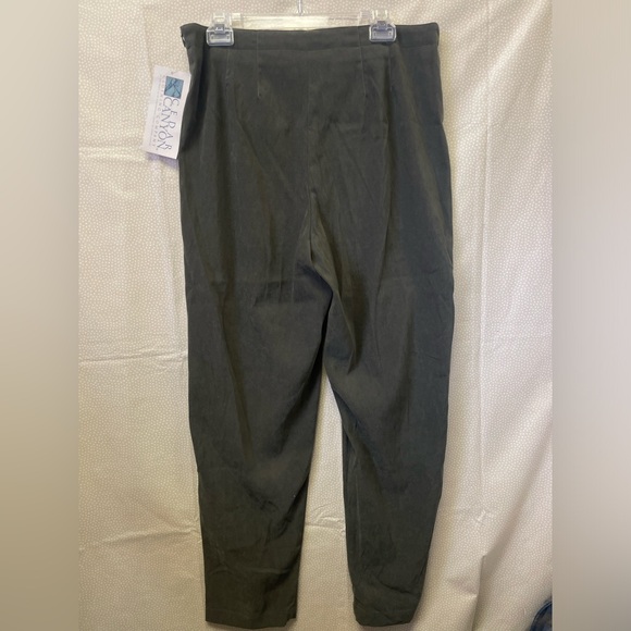 Vintage QVC Cedar Canyon So Soft Stretch Moleskin Side Zip Pants Olive NWT 18W - Picture 4 of 5